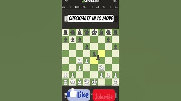 CheckMate in 10 moves || #chess #chesscom #chessgame #chessstrategy #chesstactics #chessopenings