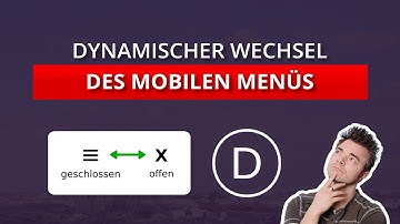 Hamburger Icon im Mobile Menü von Divi in ein "X" ändern / togglen!  [WordPress Tutorial]