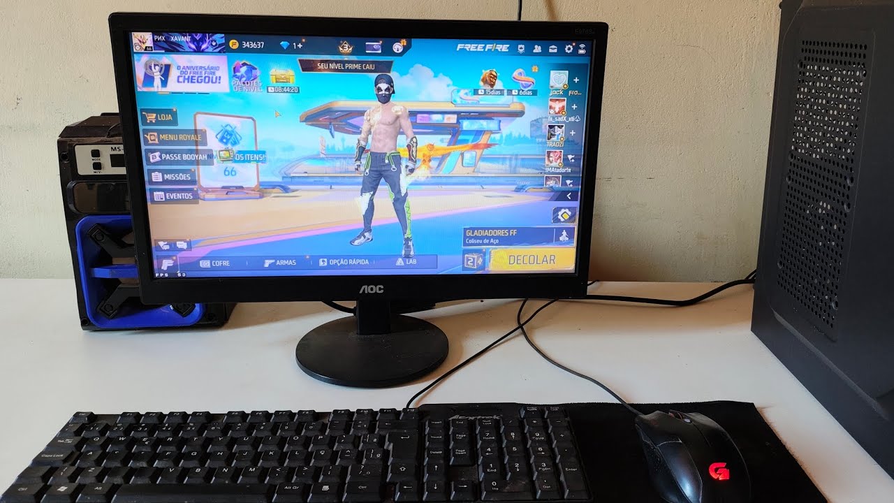 FREE FIRE NA VISÃO DE UM PC RUSHADÃO (POV) Handcam 🤩 XAVANTE FF