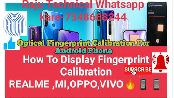 How To Calibration (Display Fingerprint) REALME , Mi VIVO, OPPO Samsung, Lenovo