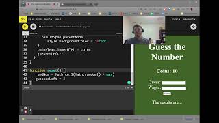 Number Guessing Game - Part 5.3: Reset