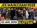 JEE Mains 2026: 22 Jan Shift 2 Exam Kota Students LIVE Reaction | Paper Level, Weightage, Cutoff