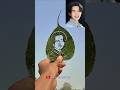 Bts Suga min Yoon gi art video 🌿😱||#shorts #leafart #bts #suga #koreanartist