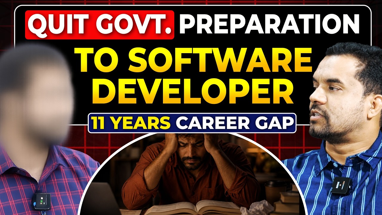 11 YEAR CAREER GAP TO SOFTWARE DEVELOPER  || JTCINDIA || SOM SIR