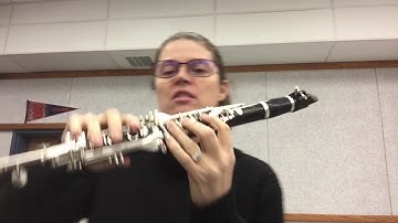 A Major 1 Octave Scale for Clarinet