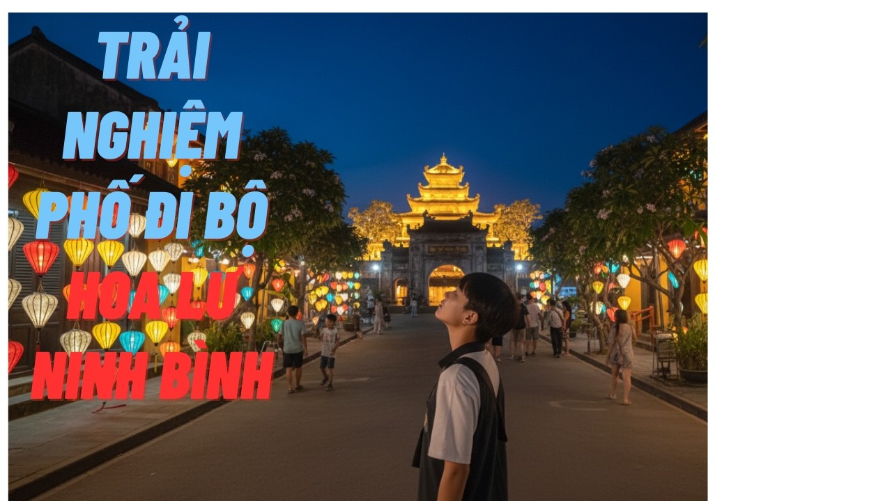 Trải Nghiệm Phố Đi Bộ Hoa Lư Ninh Bìn cực choáng ngợp cho người lần đầu đi