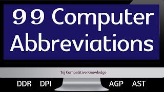 99 Computer Abbreviations GK Questions