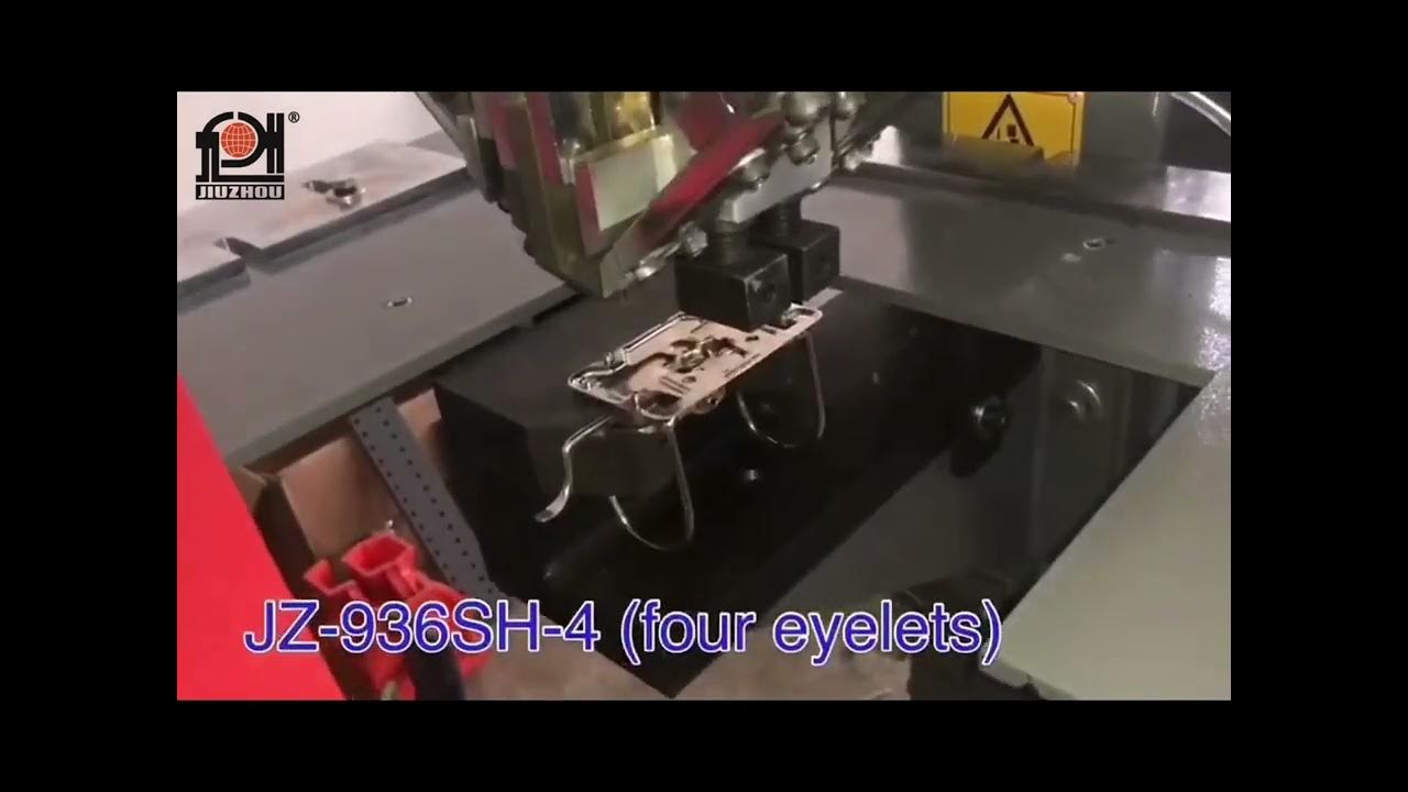 JZ936SH4 Lever arch file making machine four riveting machine YouTube