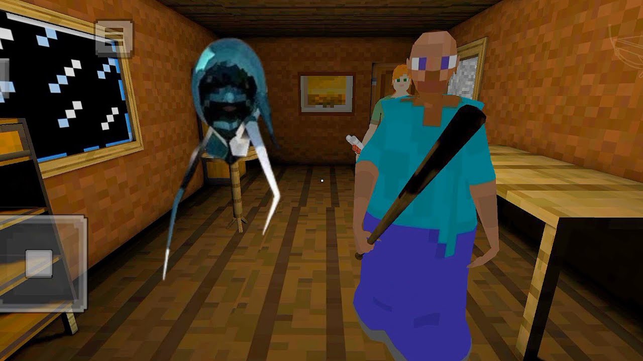 GRANNY GAME HORROR ESCAPE GAMEPLAY |PLAYING AS MINECRAFT GRANNY MODE 