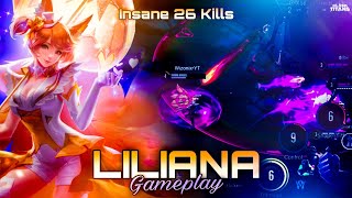 Liliana Insane Gameplay | Liliana Idol Skin | 26 Kills + 40% Dmg Hardcarry | Clash of Titans | CoT