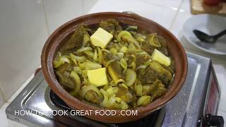 Lamb & Chickpea Tagine Recipe - How to Make Lamb Tajine - Moroccan Food الطاجين