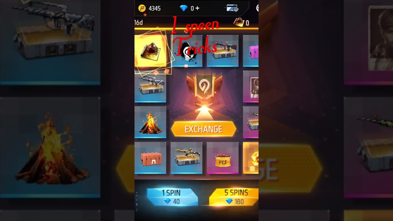 one spin trick blueprint free fire