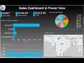 Sales Dashboard in Power View in Excel 2013