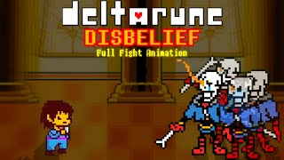 Deltarune Disbelief Papyrus | Full Fight Animation