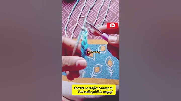 How to crochet in under 60 seconds! #crochet #temperatureblanket#fingercrochet