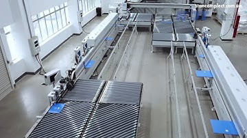 Автоматическая нестинговая линия с печатью этикеток и кромкооблицовкой от KDT