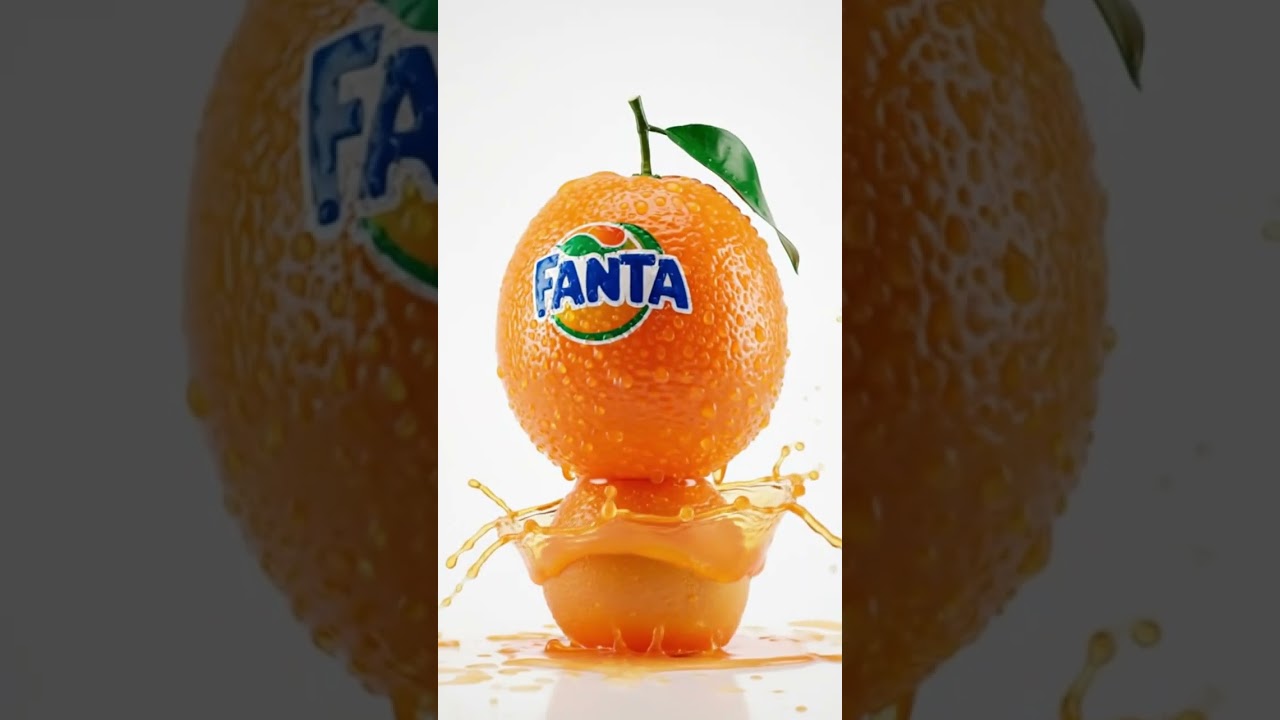 A real Fanta brand bottle with its authentic modern shape and recognizable design
