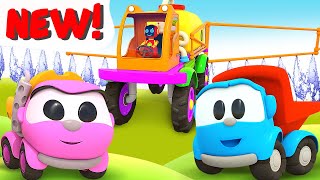 leo the truck farm vehicles for kids funny cartoons for kids baby learning videos