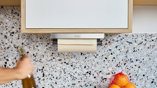 Joseph Joseph RollGrip™ Under-Shelf Stainless-Steel Kitchen Roll Holder | 8500004