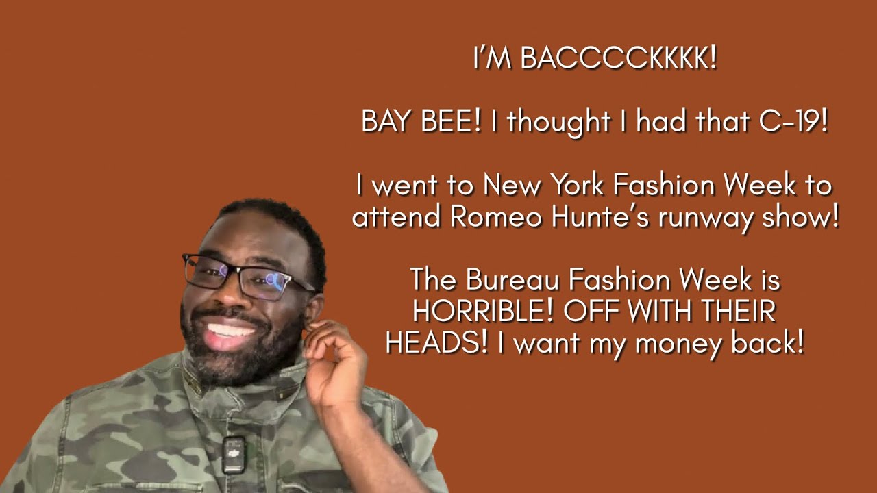 NYFW 2026, The Bureau Fashion Week SHOULD BE ASHAMED, Romeo Hunte Fashion Show