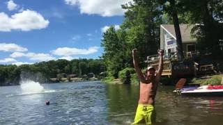 EPIC! Double frisbee catch in 4K