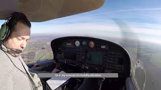 Flight in the DA40