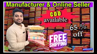 T.J. SAREES Women Handloom Cotton Silk Katki Ikkat saree With Blouse Pcs screenshot 3