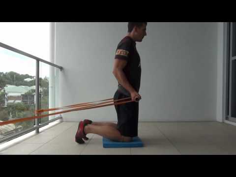 Glute Activation Drill -  Kneeling Hip Thrust Improves Glute Strength and Activation (Rehab Setting)
