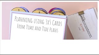 Overview: 3x5 planning system from @timeandtideplans