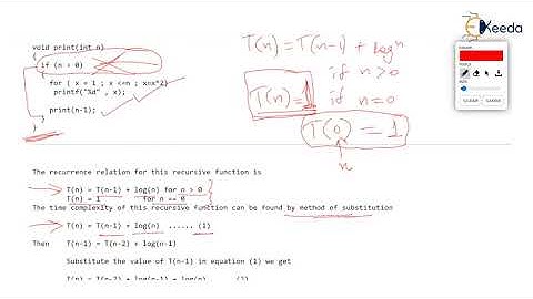 Recurrence Relation for Decreasing Function - PART 3 | GATE Computer Engineering