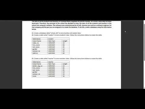Task 01 | DBMS | First year