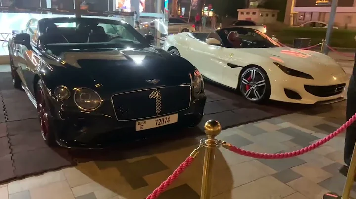Sports cars in JBR Dubai