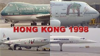 HONG KONG Airport 20 YEARS AGO (1998)