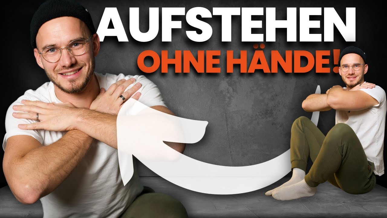 Vom Boden aufstehen ohne Hände
