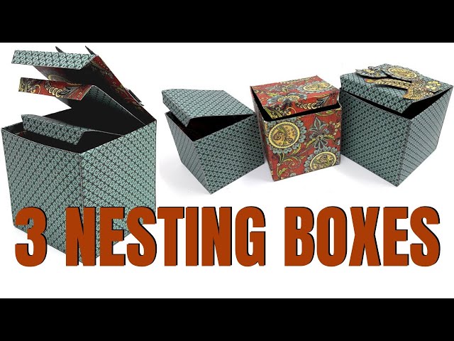 3 Paper Nesting Boxes 