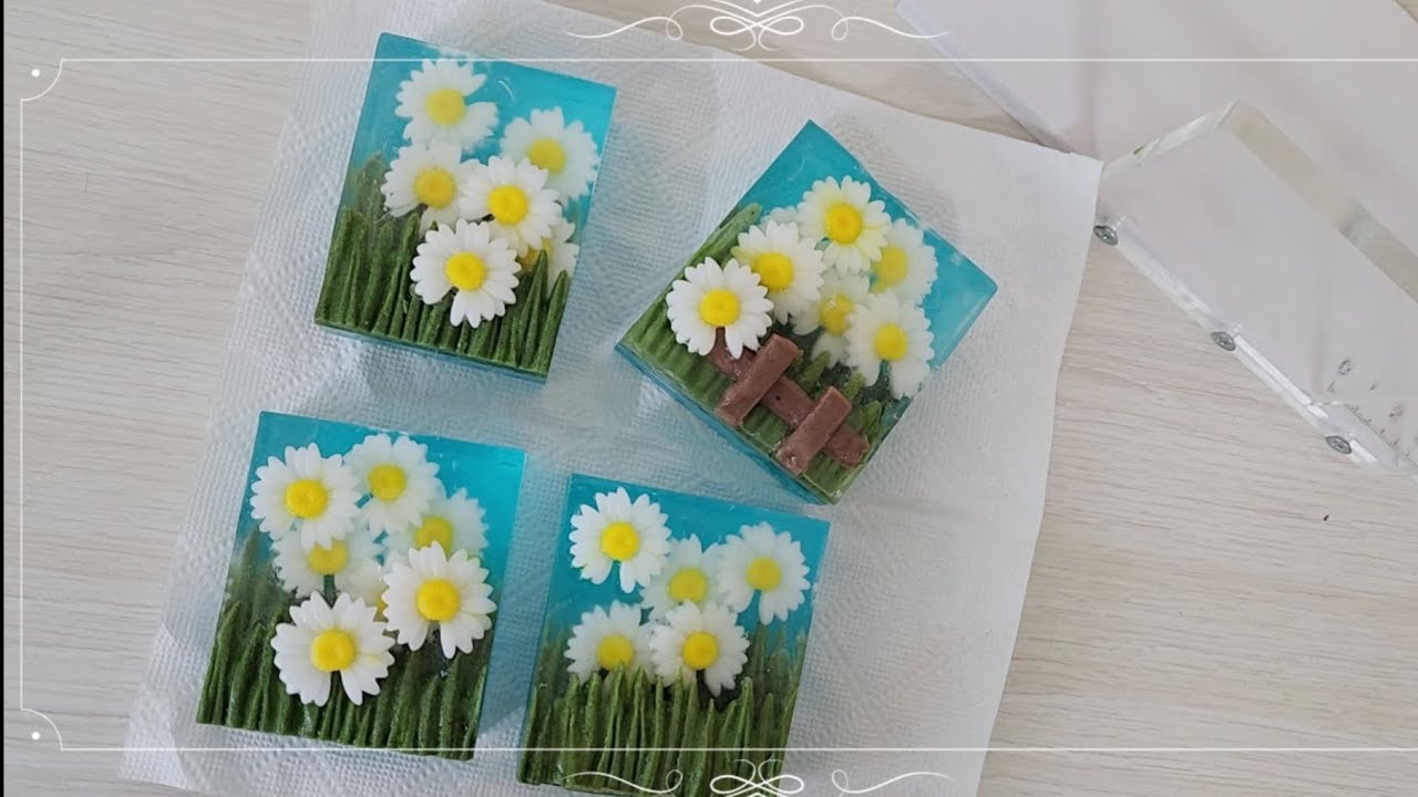 데이지꽃밭 풍경 비누 Daisy Garden Soap Making