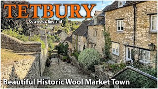 TETBURY، Cotswolds - پیاده‌روی در شهر تاریخی - پله‌ها و کلبه‌های معروف