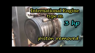International Engine type m Piston Remove