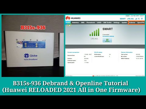 B315s-936 Debrand & Openline Tutorial (Huawei RELOADED 2021 All In One) Latest Firmware