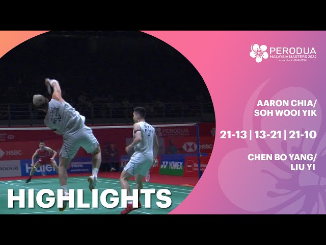 Malaysia Masters 2024: Aaron Chia/Soh Wooi Yik 2 - 1 Chen Bo Yang/Liu Yi | Astro SuperSport class=