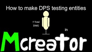 Basic Mcreator Tutorial - How to make DPS testing entities in - Mcreator 2022.1