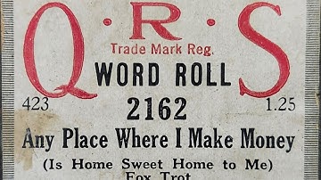 Any Place Where I Make Money - QRS 2162 played by Pete Wendling on the Victor 