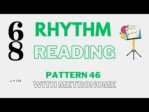 🎵SIMPLE 6/8 rhythm reading exercise at 110bpm! 🥁🎵