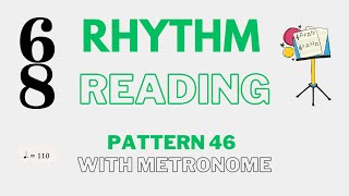 🎵SIMPLE 6/8 rhythm reading exercise at 110bpm! 🥁🎵