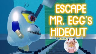 ESCAPE MR. EGG's HIDEOUT (OBBY) Roblox Gameplay Walkthrough No Death 4K