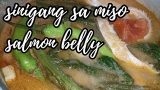 SINIGANG SA MISO/SALMON BELLY!!!