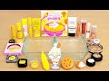 Banana Pudding - Mixing Makeup Eyeshadow Into Slime ASMR