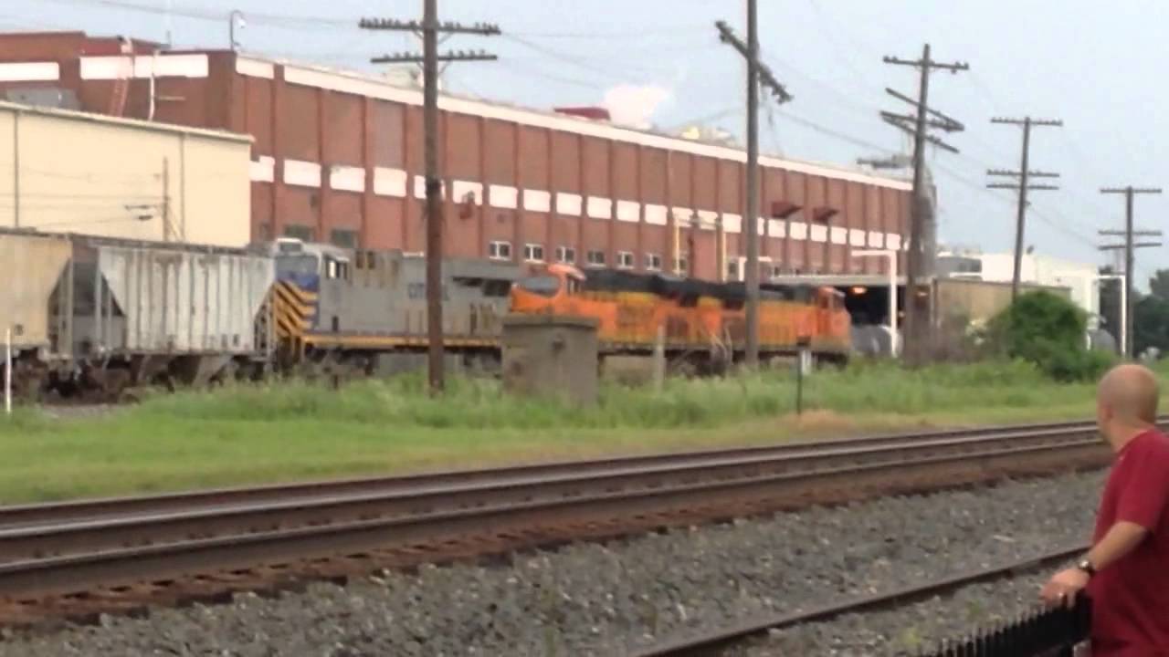 NS 309 West with Two BNSF and Citirail at LSRHS! August 2,
