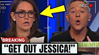 Jessica Tarlov TAKEN OFF SET By Fox Producers After BRUTAL fight with Greg Gutfeld LIVE!
