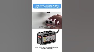 Laser Sensor | Detecting and Clearly Distinguishing Between Large and Small Ends of Castings